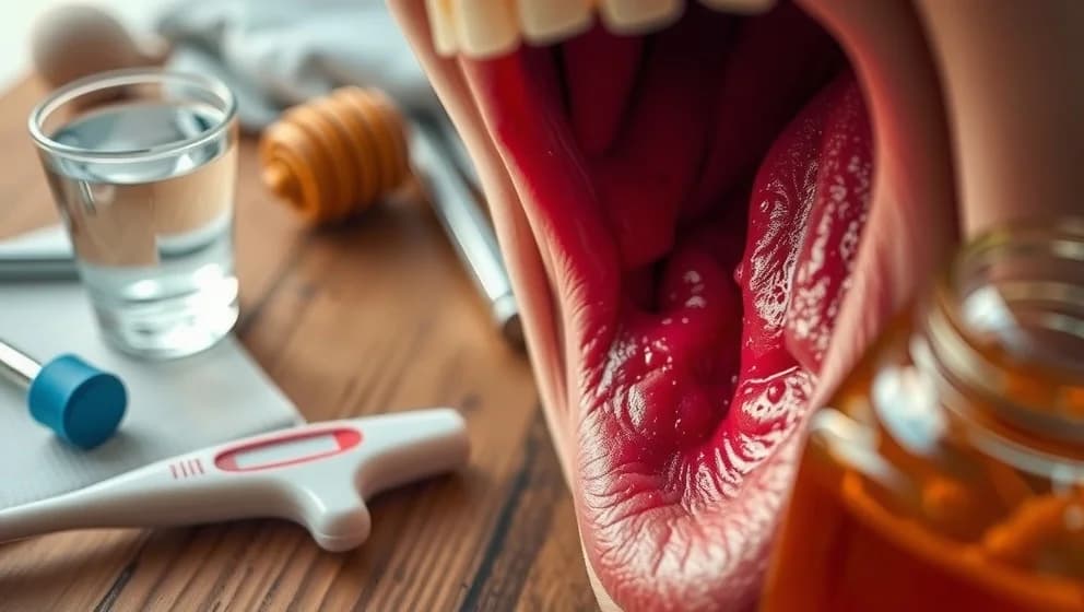 Ont i halsen när jag sväljer