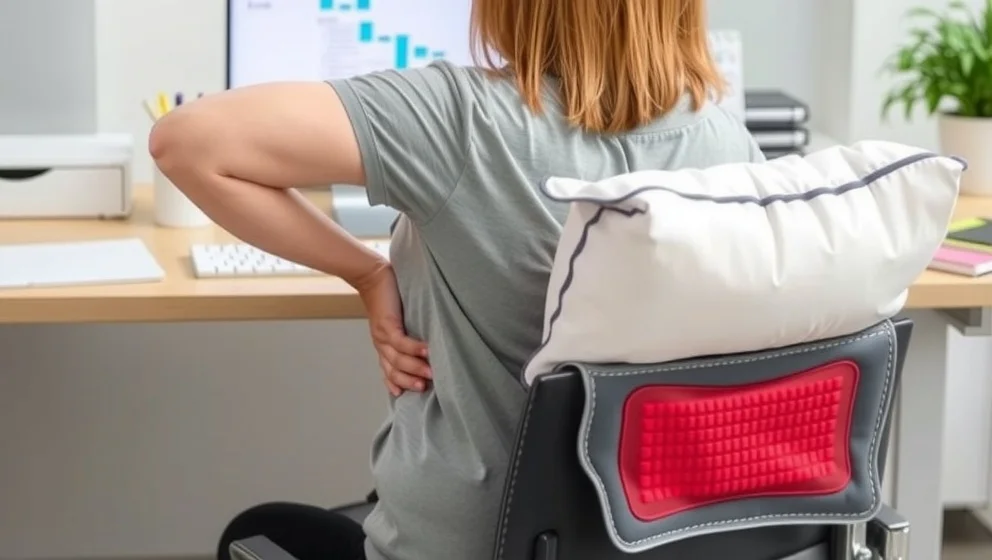 Ont i ländryggen och höfterna när du sitter
