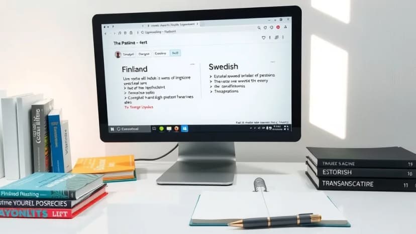 Översätt finska till svenska enkelt